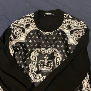 Dolce& gabbana crown logo long sleeve